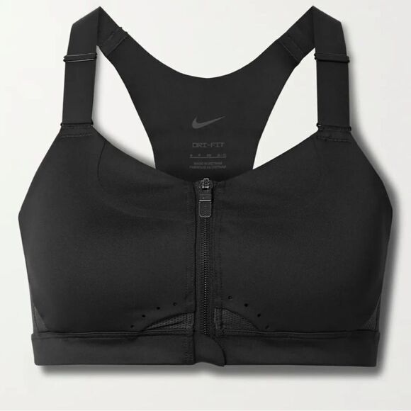 Nike Alpha mesh-trimmed Dri-FIT sports bra Size 46A-46B - Picture 1 of 9